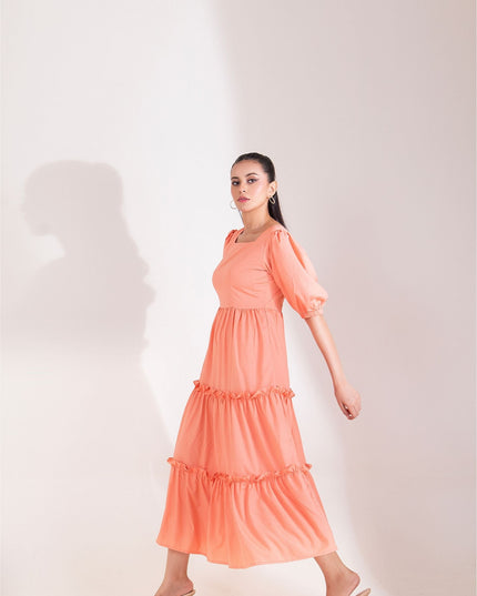 Peach Petal Dress
