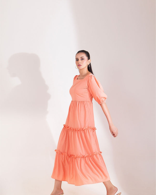 Peach Petal Dress