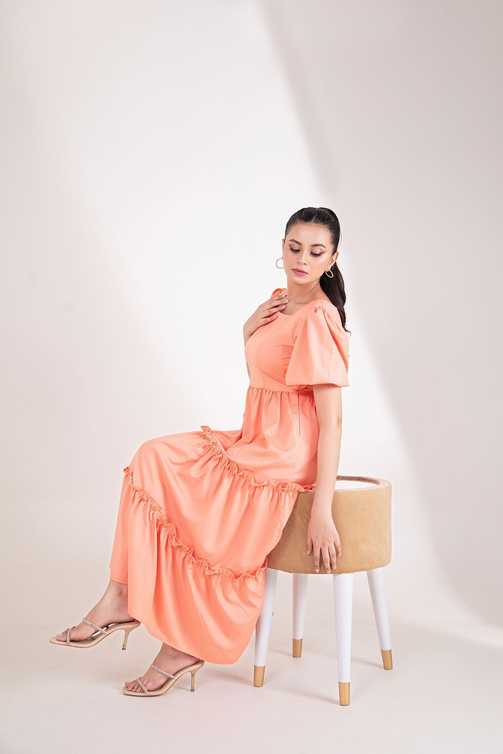 Peach Petal Dress