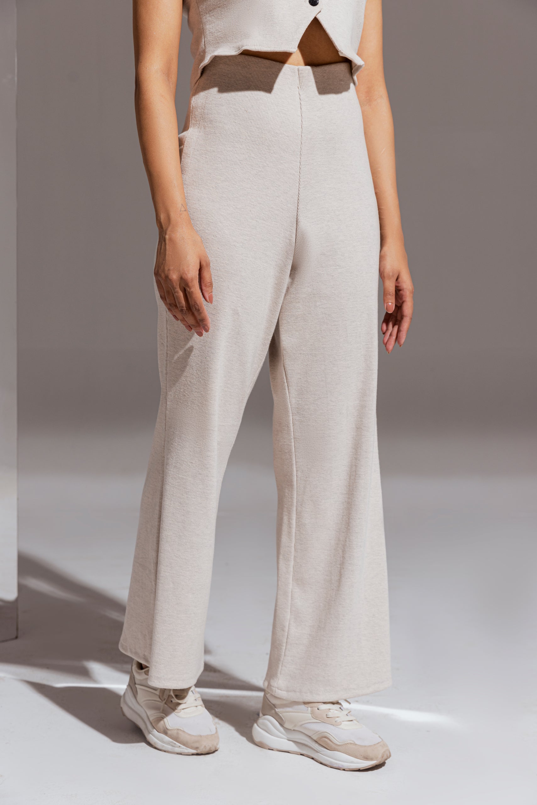 Ivory Flare Trousers