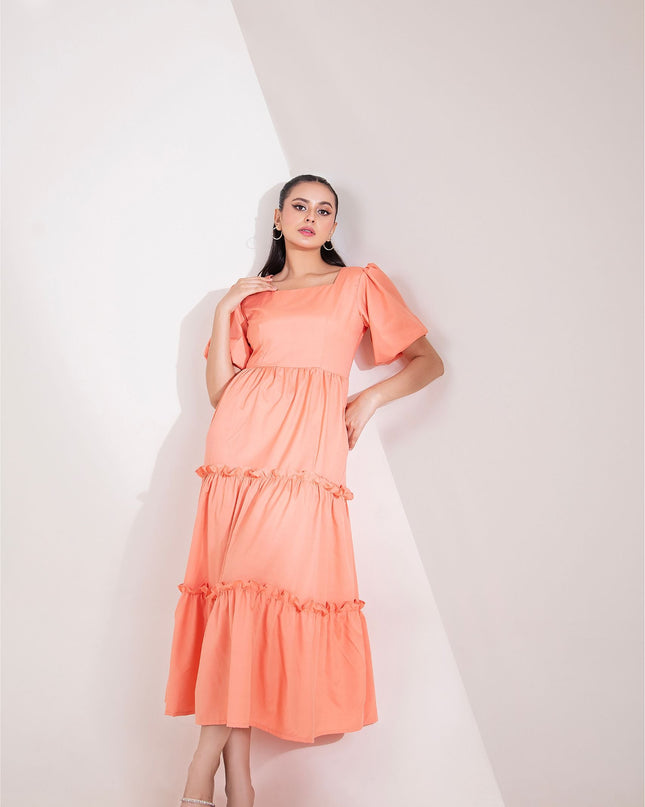 Peach Petal Dress